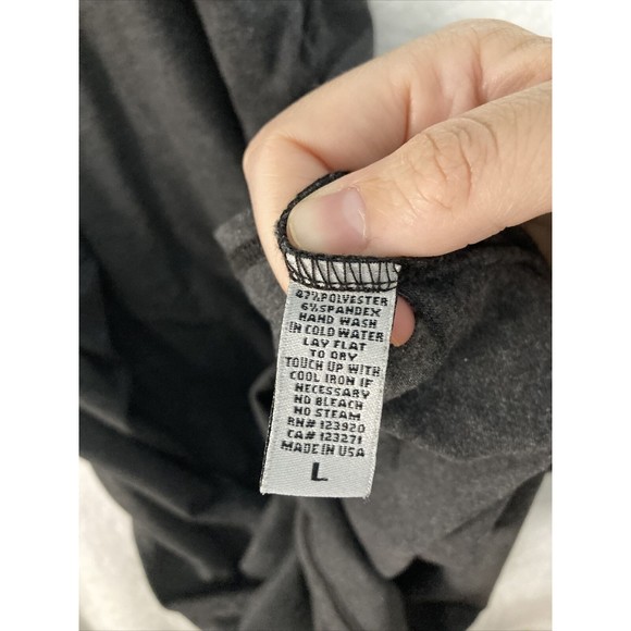 LAMade Womens Shirt Dress Size Large L Sleeveless Grey Racertop - Picture 4 of 7